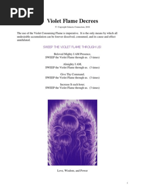 Violet Flame Decrees