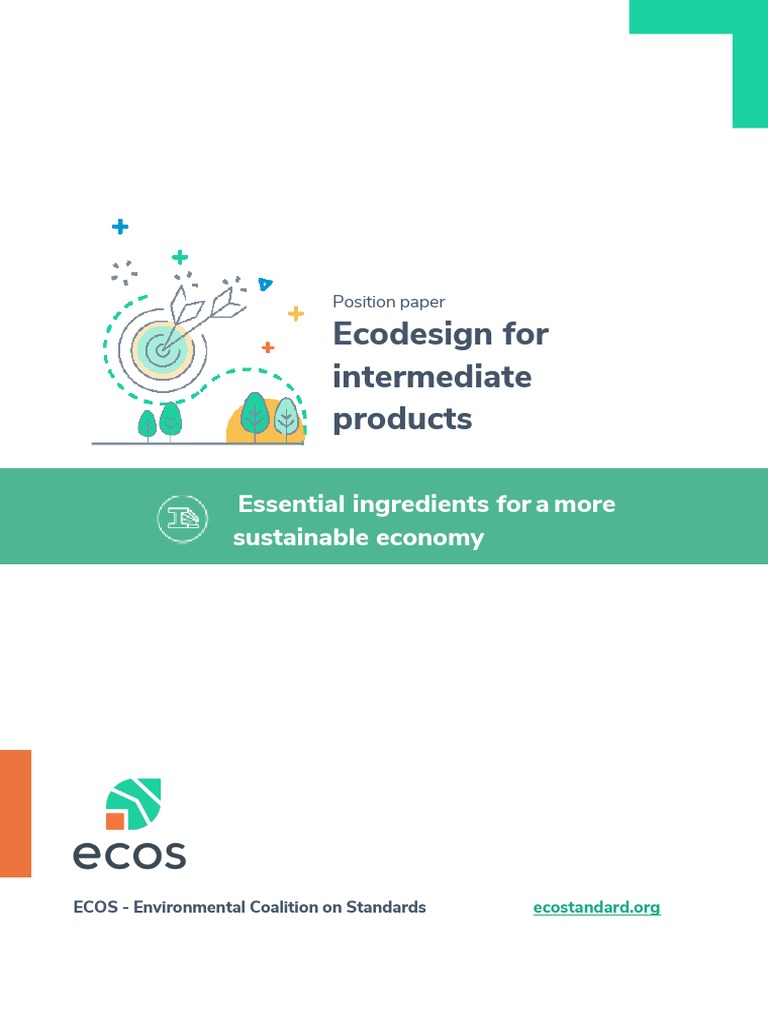 ECOS Position Paper ESPR For Intermediate Products July 2022 | PDF ...