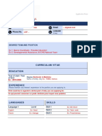Sample Filled - Application Form