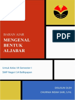 MENGENAL BENTUK ALJABAR