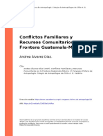 Conflictos familiares frontera Guatemala-México