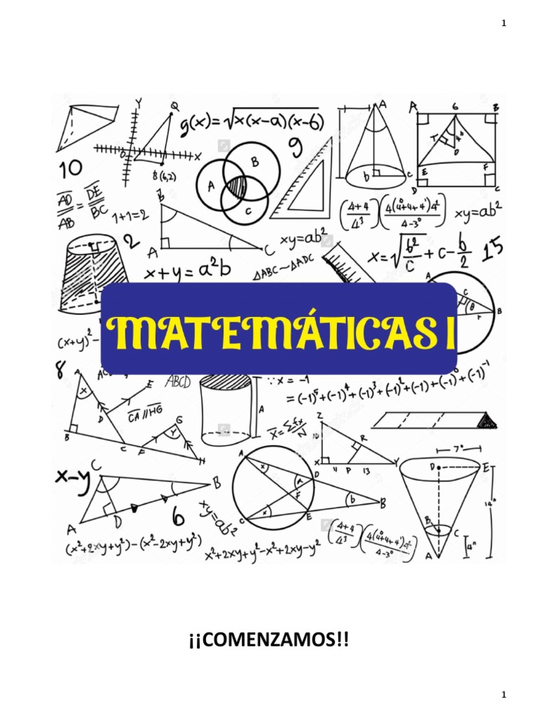 Matematicas I 4 Pdf Notación Matemática Elemental
