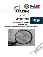 SHS 4th Quarter Reading and Writing Module 4