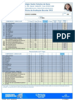 Ficha de Avaliação Escolar do Colégio Santa Catarina de Sena