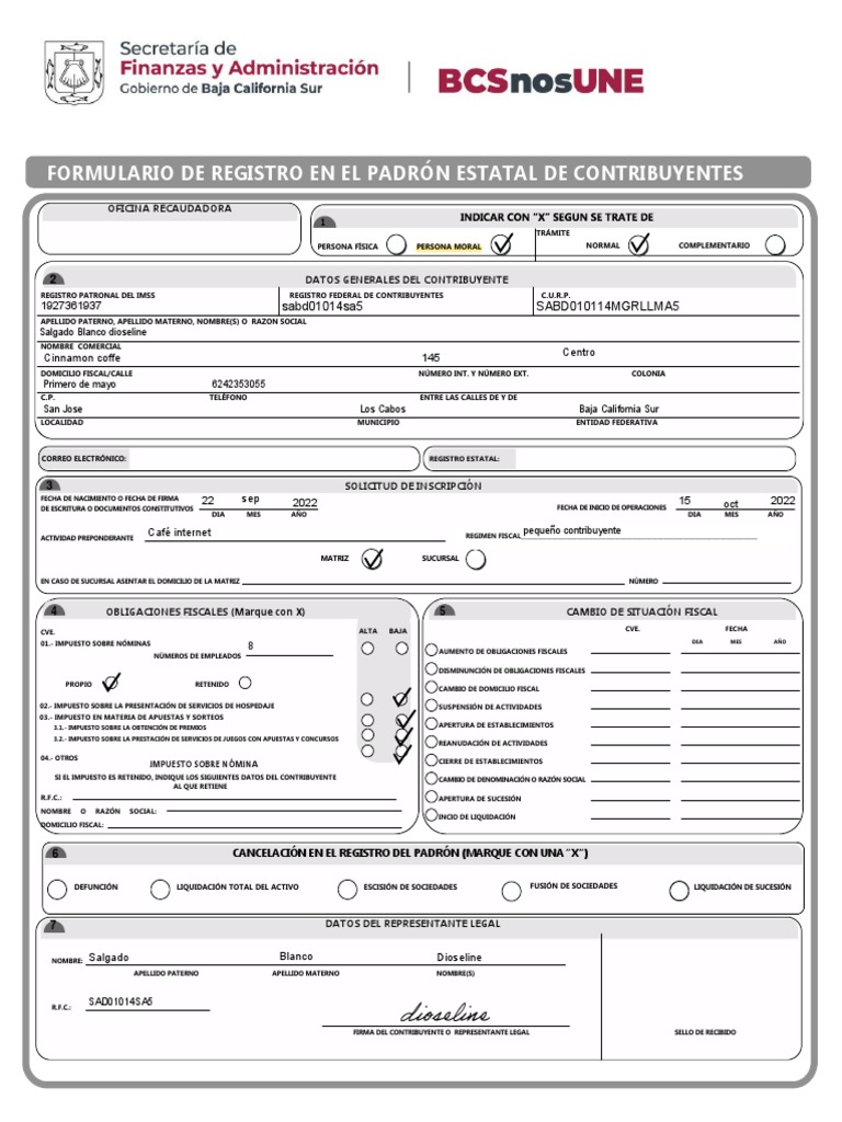Registro Estatal de Contribuyentes | PDF | Impuestos | Gobierno