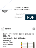 Seguridad Windows sistemas operativos aplicaciones