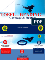 TOEFL - Coverage and Strategy (3) - Reading