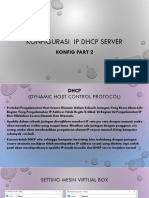 KONFIGURASI IP DHCP SERVER