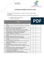 Test de Inteligencias Multiples Howard Gardner