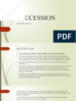 Succession: SECTION 108-114