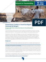  Herder-Farmer Conflicts in South East Nigeria: Assessing the Dangers