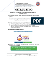 Instructivo Actualizacion de Clubes de Ciencia en Sigeccyt