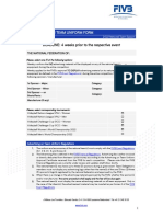 FIVB 2022 - Application - Advertising On Team Uniform Form