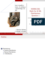HAIMLC501 MathematicsForAIML Lecture 14 Distributions SH2022