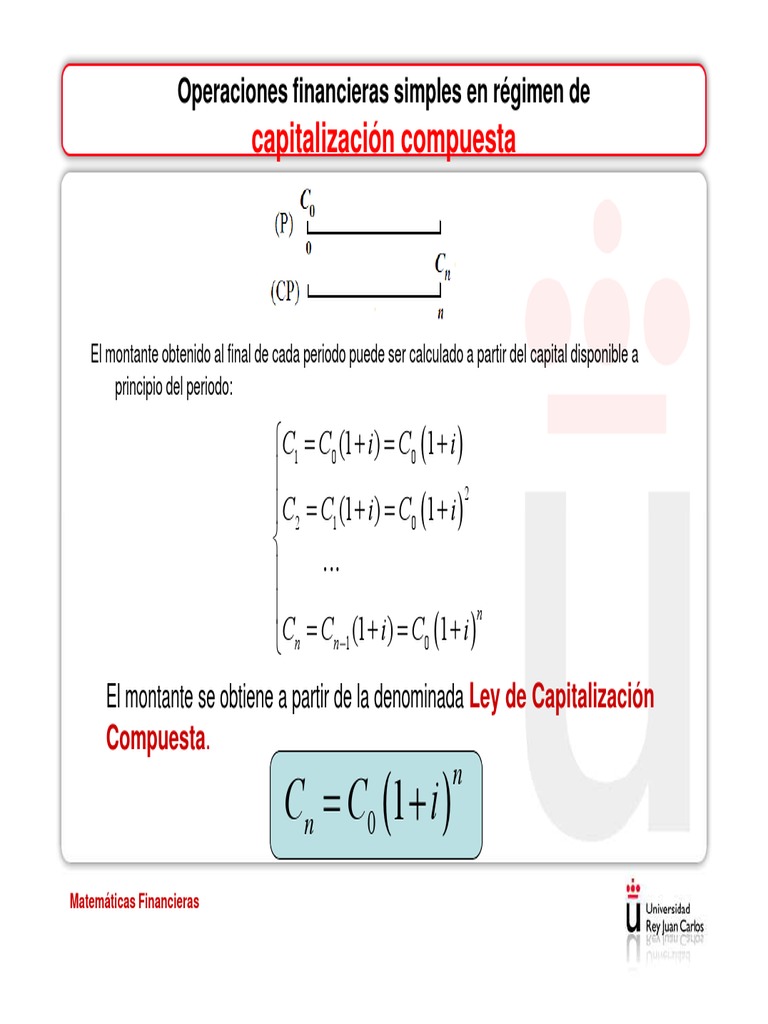 2 o F Simples Capitalizacion Compuesta | PDF | Finanzas Matemáticas ...