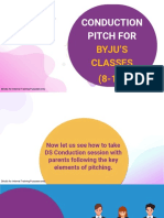 (8 - 10) Conduction Pitch For BYJU's Classes