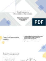 Control Génico en Procariontes y Eucariontes