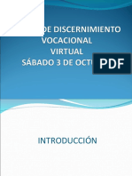 Discernimiento Vocacional Virtual 1er Dia
