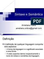 Aula 4 - Sintaxe - Semantica