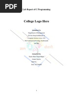 Lab Report On C Programming For Grade 12 1