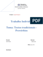 Provérbios tradicionais cabo-verdianos e suas funções