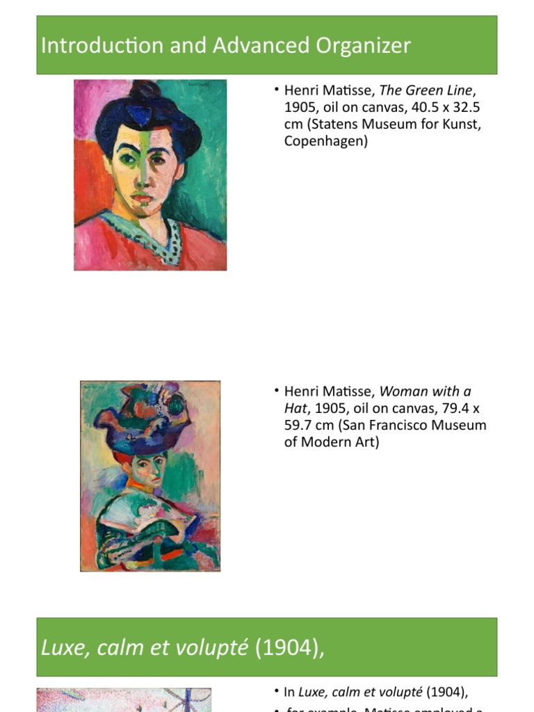 Fauvism PDF Western Art Movements