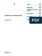 COMOS 10.2.4 Release Notes EnUS