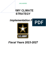 2022 Army Climate Strategy Implementation Plan FY23-FY27