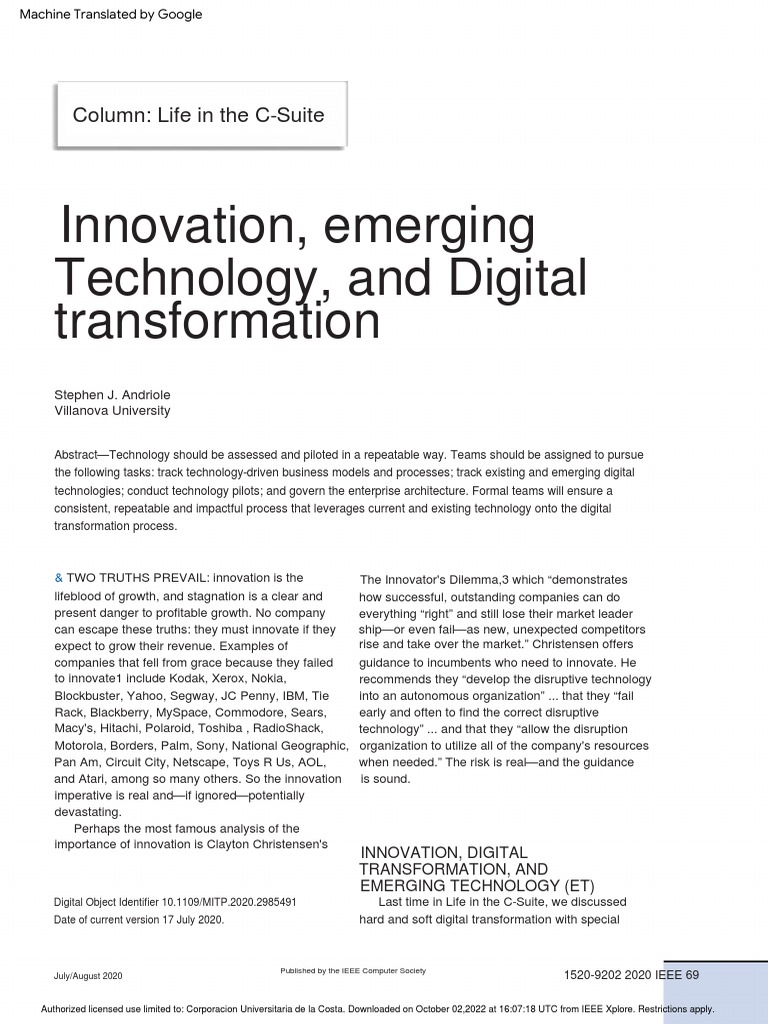 C-Suite Guide to Digital Innovation | PDF | Enterprise Architecture ...