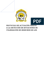 Protocolo de Actuación Frente A La Detección de Situaciones de Vulneración de Derechos de Los Estudiantes