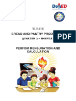 Grade 7/8 TLE Bread and Pastry Mensuration