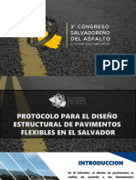 Protocolo para El Diseño de Pavimentos Flexibles de El Salvador Ricardo Flores 1. Ponecia Miercoles