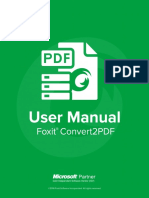FoxitConvertToPDF Manual
