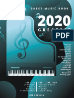 2020 GREATEST POP PIANO SHEET MUSIC BOOK Songbooks For Piano Piano Music Sheet Music Piano Sheet Mus