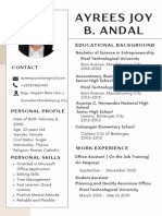 Yellow Modern Abstract Modern Resume