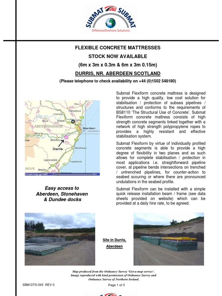 Submat Flexiform Concrete Mattresses | PDF | Engineering | Nature