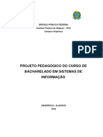 Projeto Pedagogico Bacharelado em Sistemas de Informacao Arapiraca