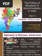 The Politics of Secession & Accommodation in India