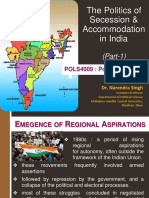 The Politics of Secession & Accommodation in India: Regional Aspirations (Part 1