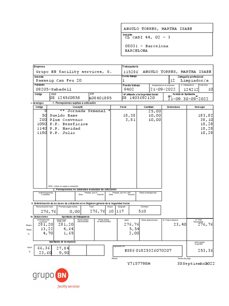 Nom BN 08124560958 1 124212 2022029 | PDF | Empleo | Labor
