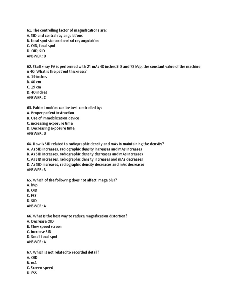 5 PDF Radiography Distortion