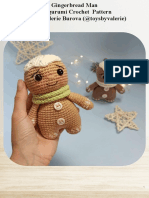 Gingerbread Man Free Amigurumi Crochet Pattern 