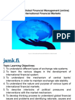 Topic 1 International Financial Markets