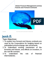 Topic 4 Futures and Forward Contracts