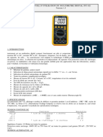MANUEL D'UTILISATION DU MULTIMETRE DIGITAL ITC-921 Version 1.5