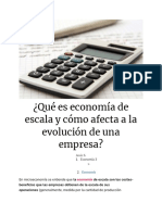 ¿Qué Es Economía de Escala y Cómo Afecta A Una Empresa