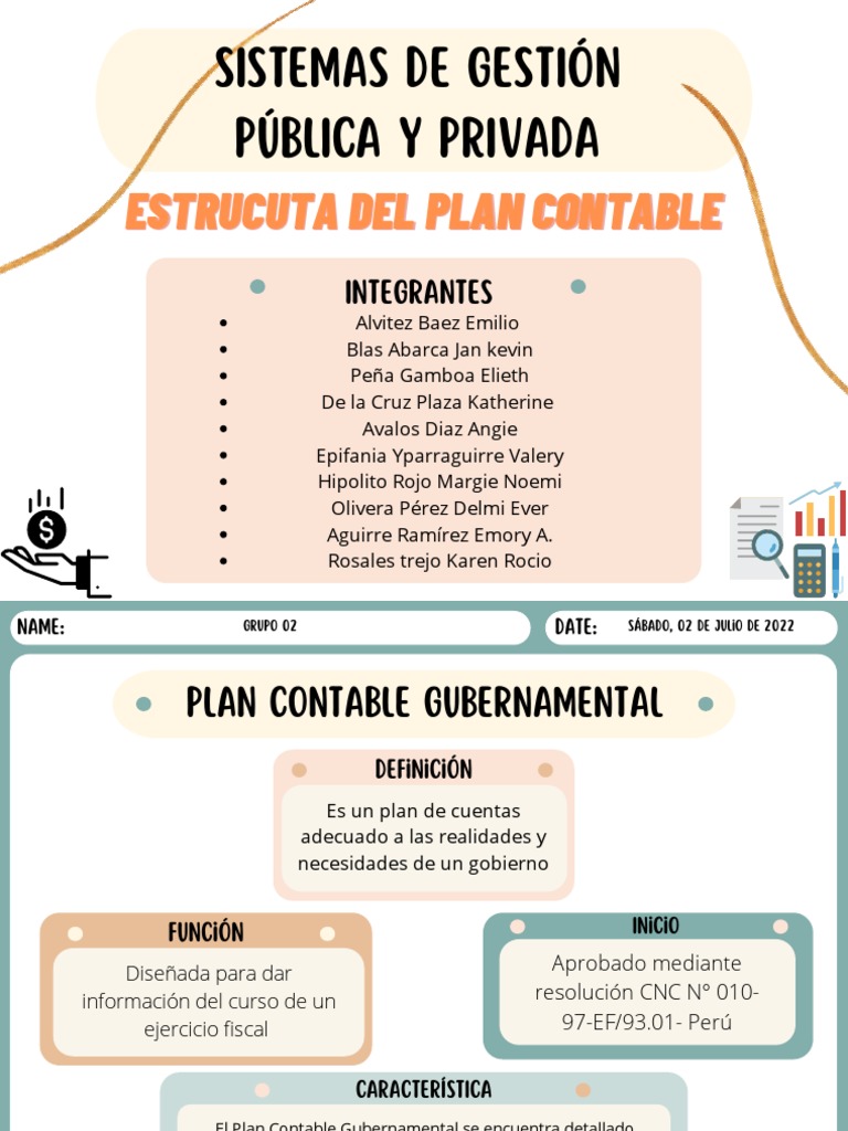 Estructura del Plan Contable Gubernamental | PDF | Contabilidad | Salario