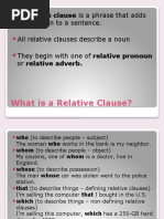 Relative Clauses