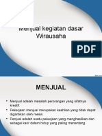 Menjual Kegiatan Dasar Wirausaha