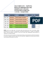 Finales Campeonato de La Promocion 2022